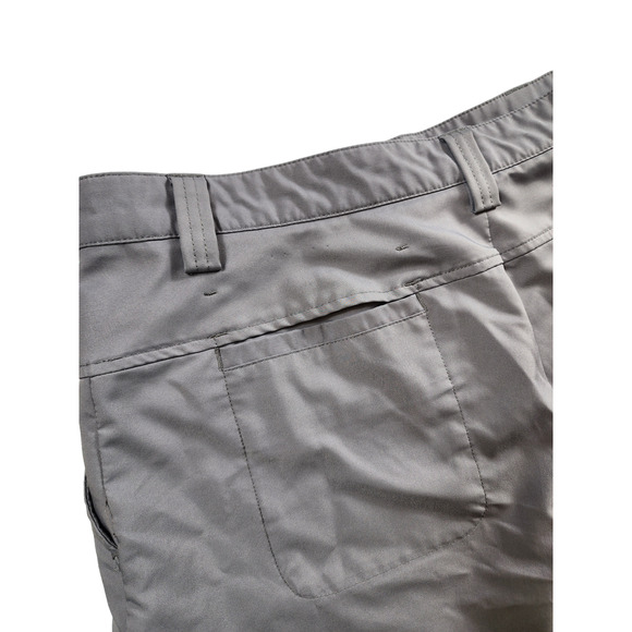 IZOD Golf Shorts Mens Size 36 Gray XFG Chino Flat Pockets Belt Loops Summer - Picture 7 of 16